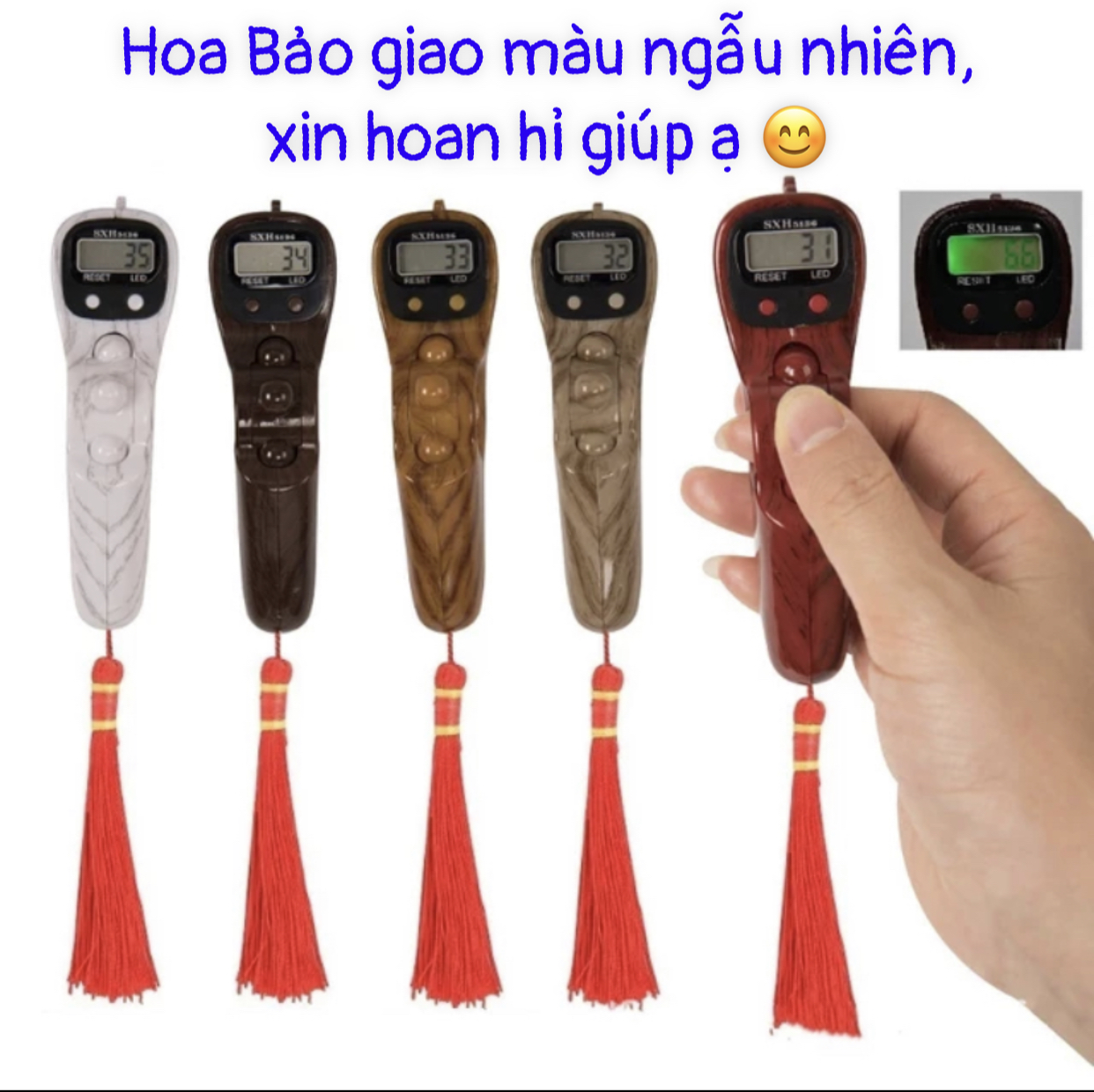 MÁY ĐẾM SỐ NIỆM PHẬT -  Dạng chuỗi Cao Cấp - Có Đèn Led 🙏