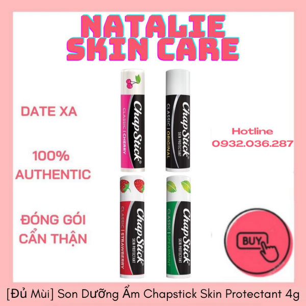 [Đủ Mùi] Son Dưỡng Ẩm Chapstick Skin Protectant 4g cao cấp