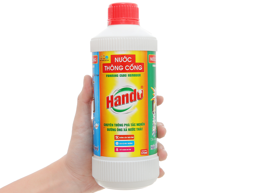 Nước thông cống Hando 570ml Nội địa