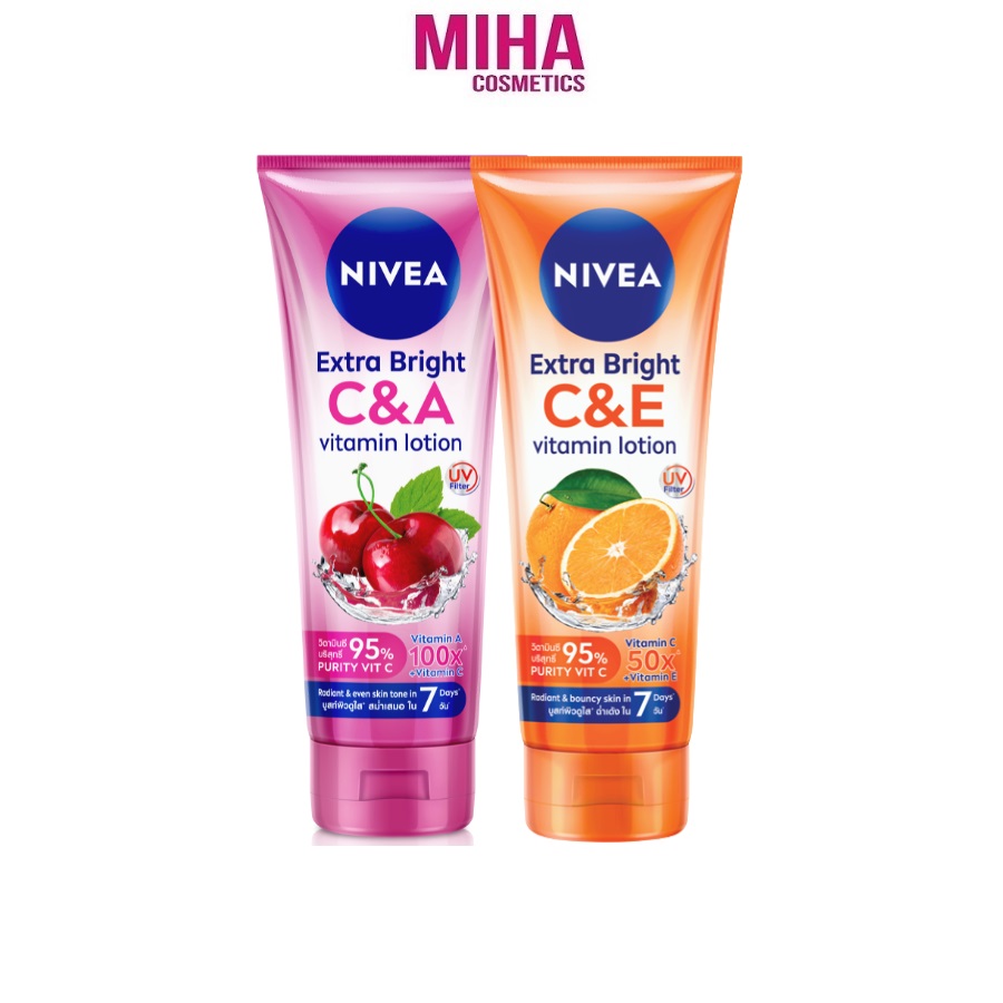 Sữa dưỡng thể trắng da nivea extra white c&e vitamin lotion 180ml thái lan