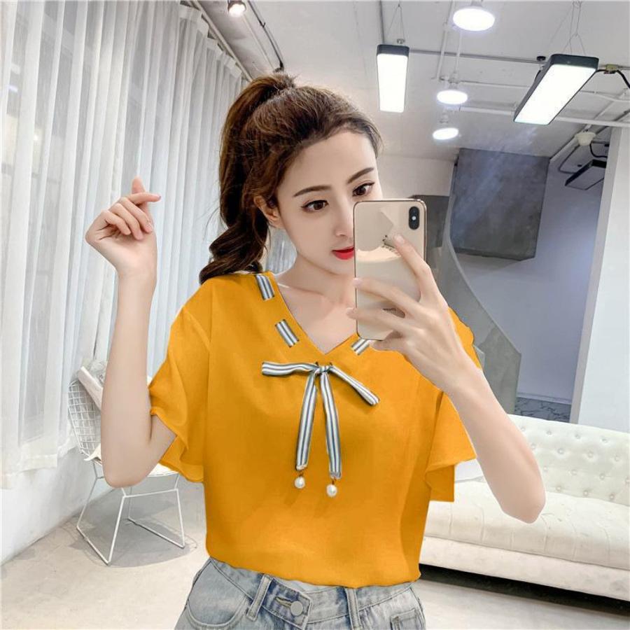 Áo sơ mi kiểu cột nơ NGOCTRANSHOP - NT1100