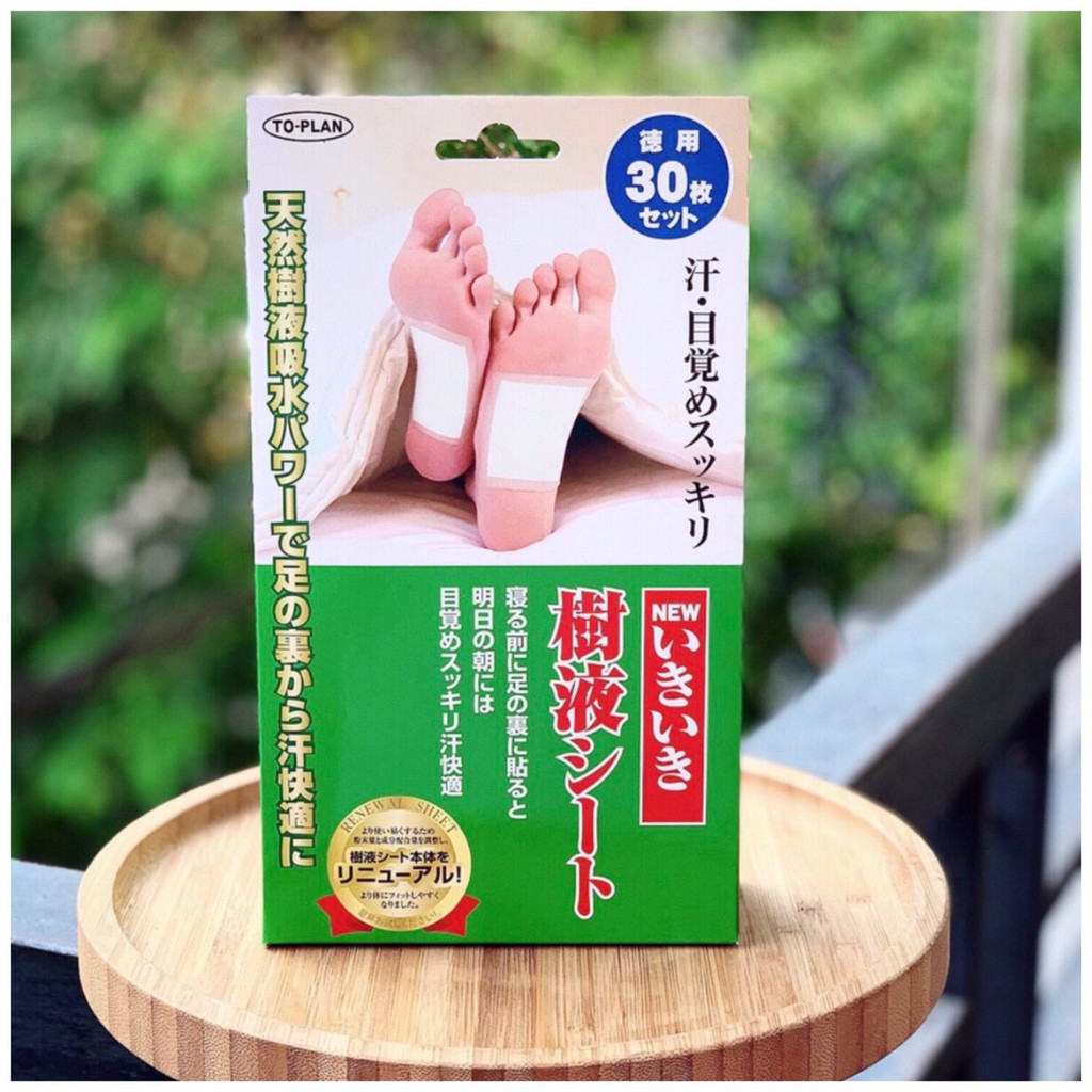 Miếng dán thải độc chân 30 miếng nội địa Nhật Bản