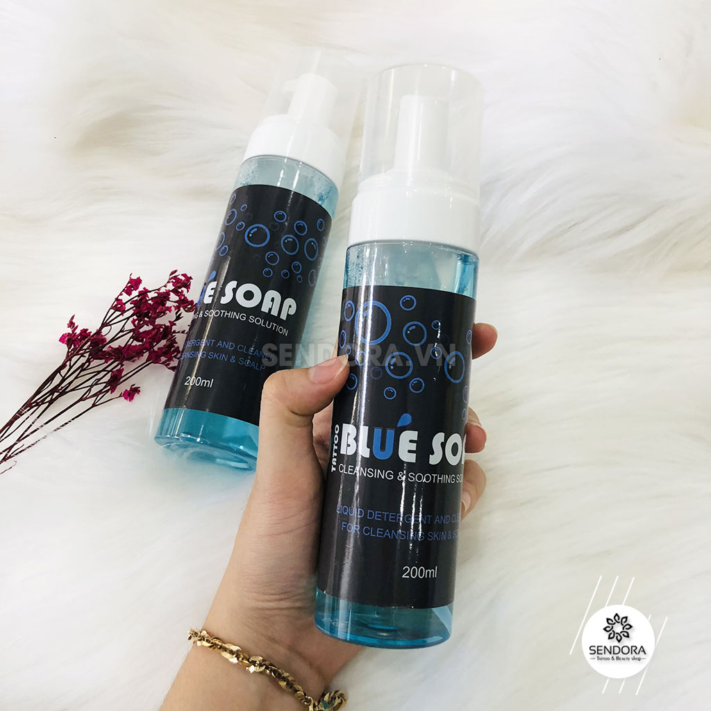 Nước vệ sinh hình xăm Blue Soap pha sẵn