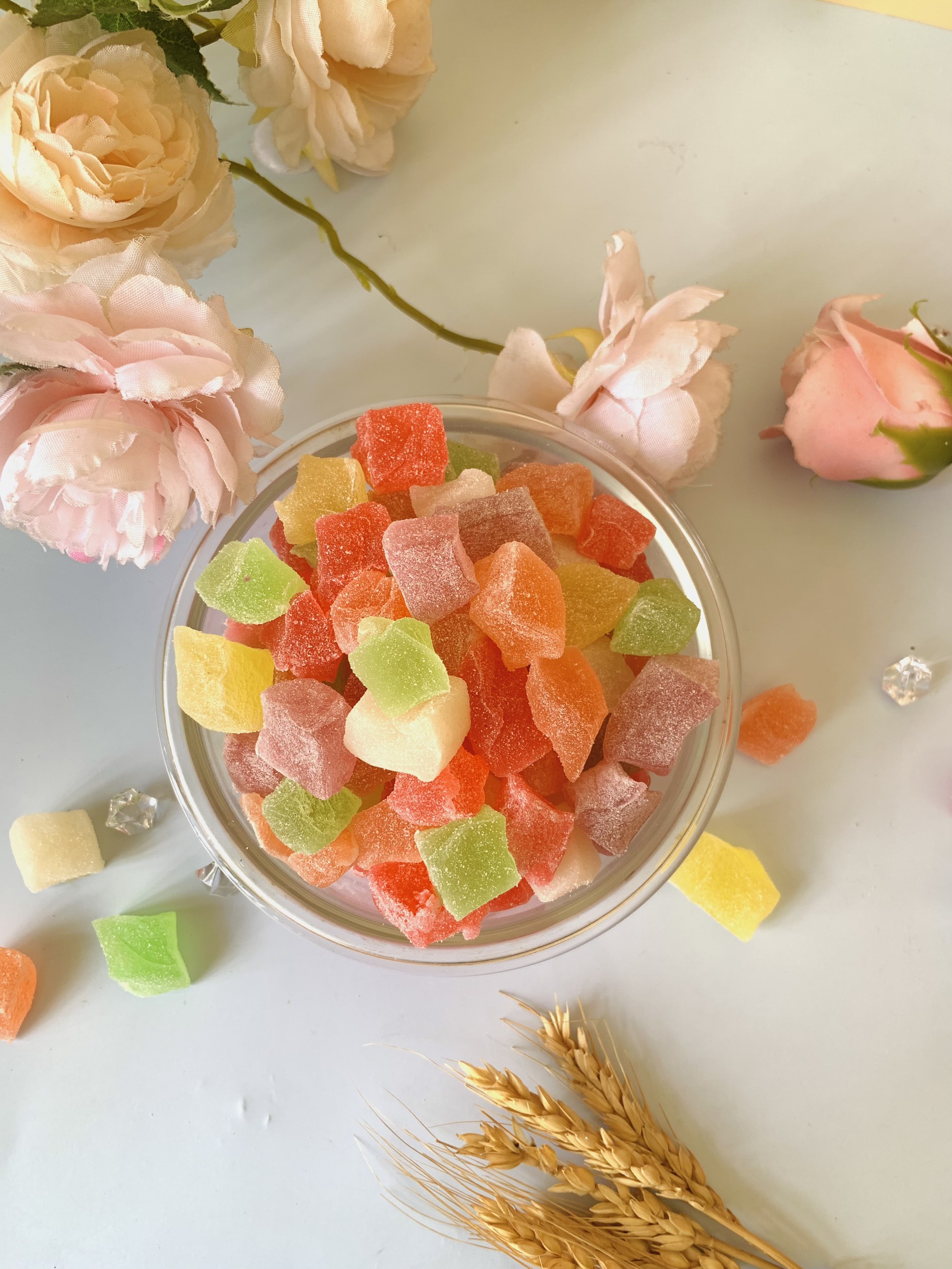 500g Kẹo Dẻo Dâu Sữa Bò Đội Nón