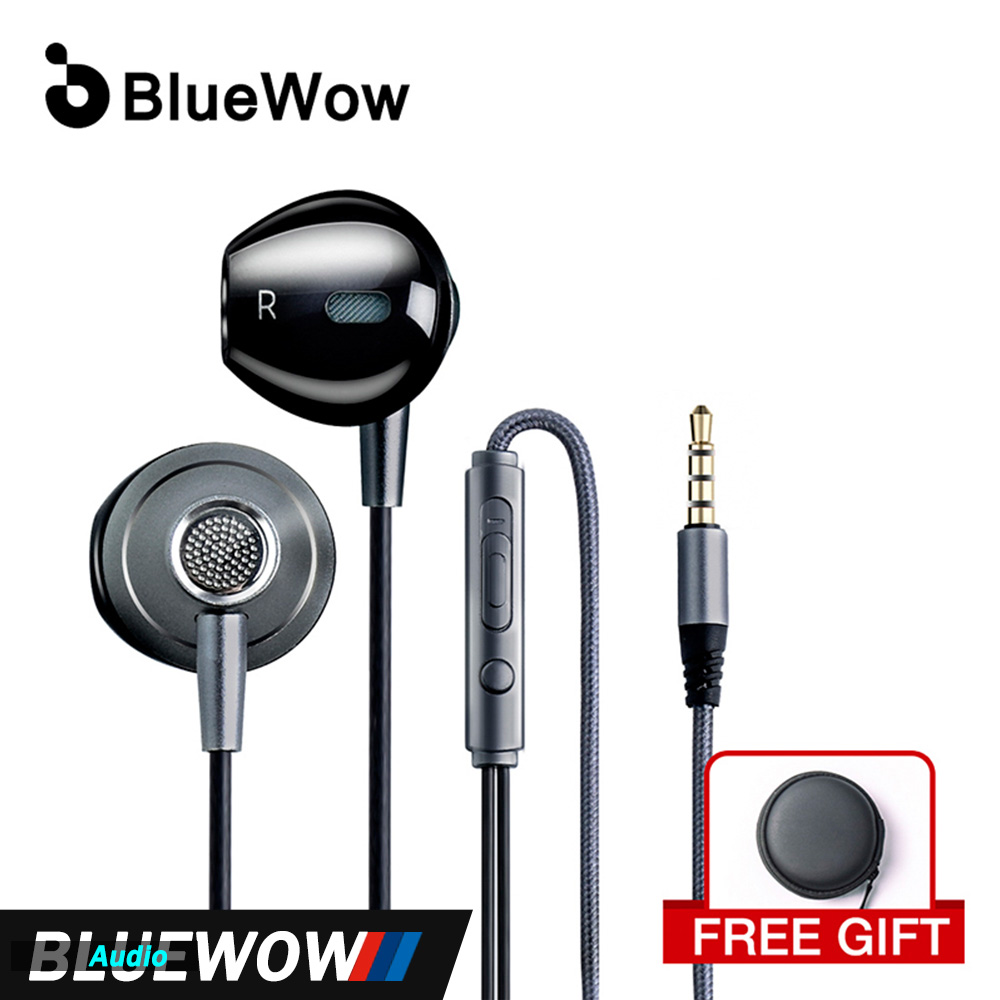 BlueWow BM10 Trong Tai Nghe Đeo Tai Tai Nghe Tai Nghe Nhét Tai Có Dây Âm Bass Mạnh Tiếng Ồn Khử Âm Thanh Độ Trung Thực Cao Tai Nghe Có Dây Chất Lượng Với Micrô HD