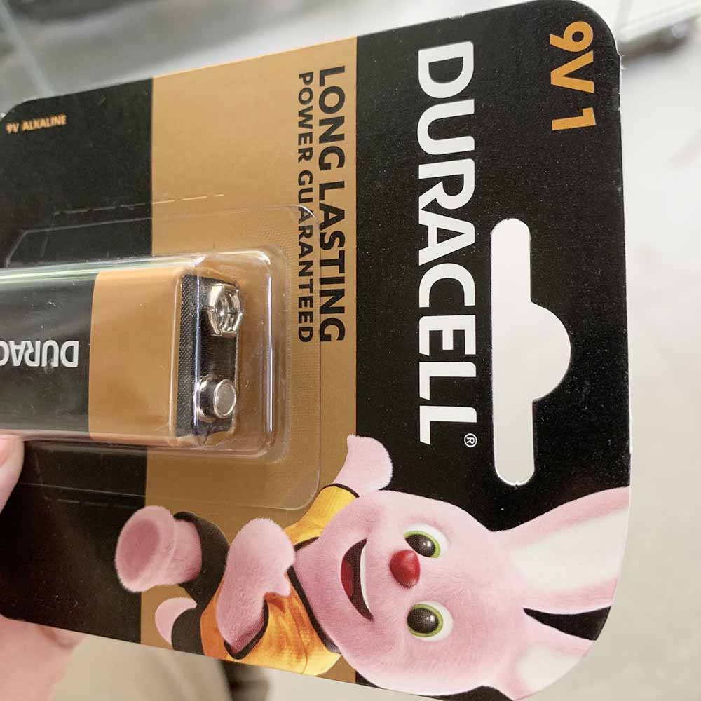 Combo 5 vỉ pin 9V, pin vuông Duracell Alkaline (1 vỉ 1 viên)