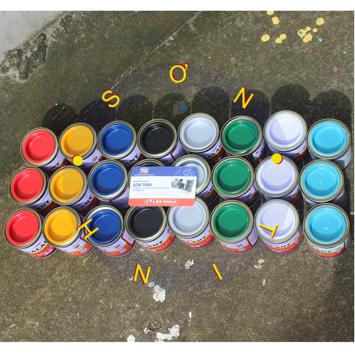 SƠN DẦU GALANT MÀU TRẮNG , VÀNG , ĐỎ , ĐEN , BẠC , XANH BLUE, XANH DƯƠNG ĐẬM, XANH LÁ ĐẬM DÙNG CHO GỖ VÀ KIM LOẠI DUNG TÍCH 70 ML