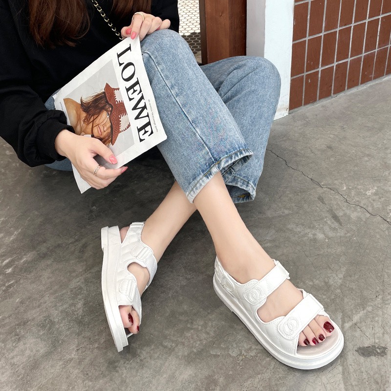 Sandal Cao su dẻo 3cm siêu êm