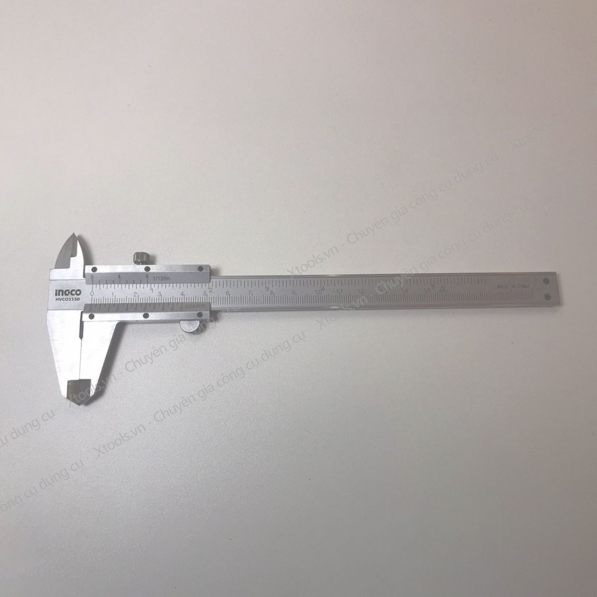 Thước kẹp cơ siêu chính xác INGCO thước cặp thép Cr-V siêu cứng chống rỉ chuẩn xác tuyệt đối sửa chữa cơ khí tiện kim loại