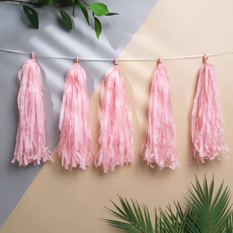 set 5 tua rua giấy lụa trang trí
