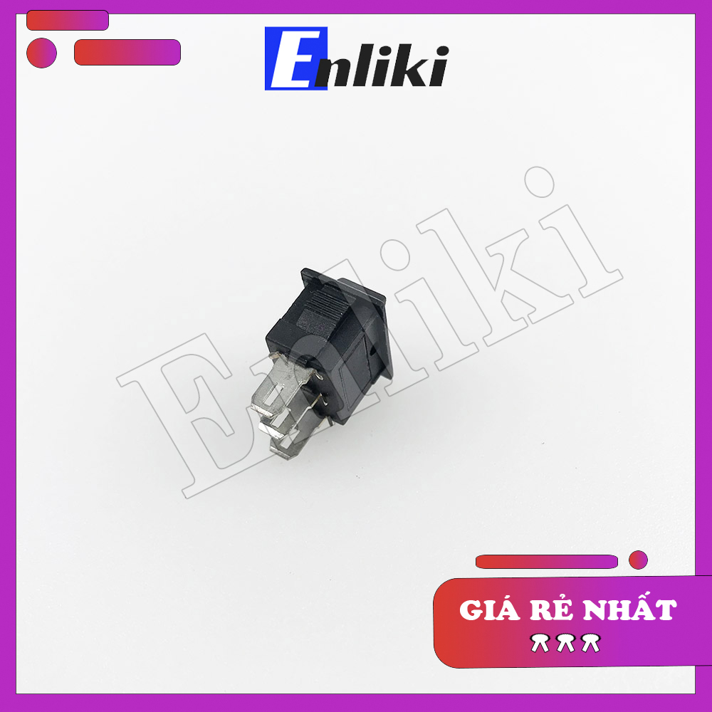Công Tắc 3A 250V KCD11-3P 15x10mm Đen
