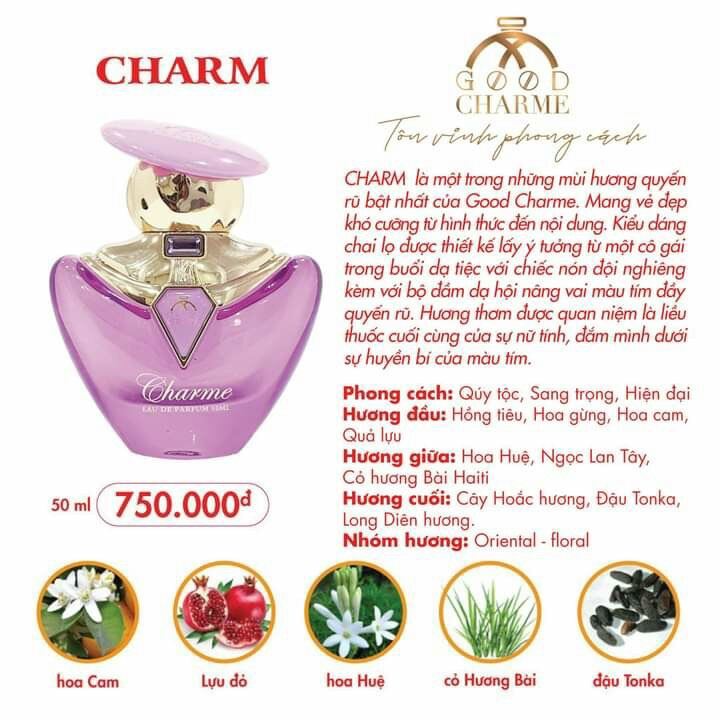 Nước hoa Charme Charm 50ml (logo mới)