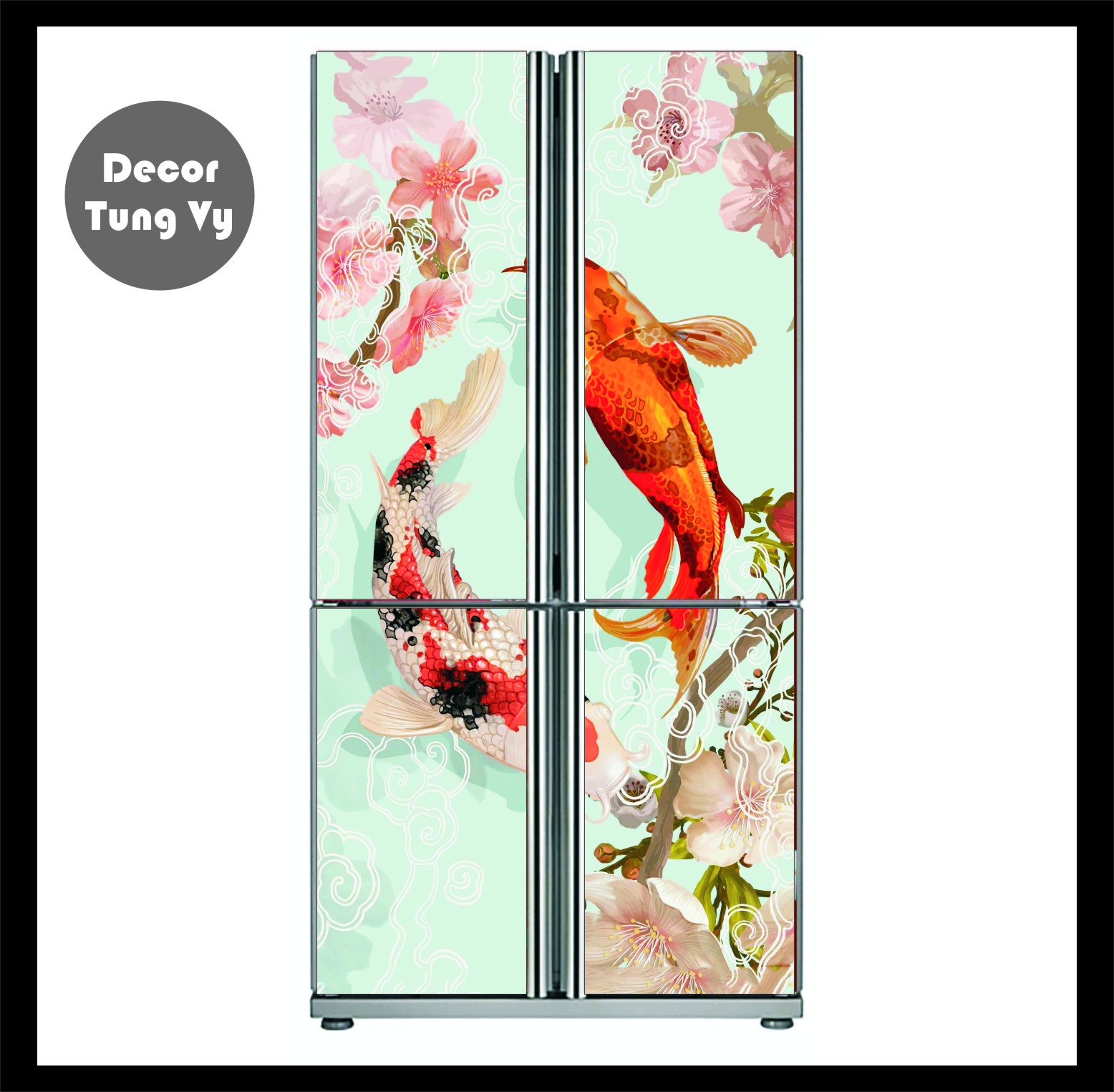 Decal dán tủ lạnh - dán kính ( trang trí trên mọi bề mặt phẳng)