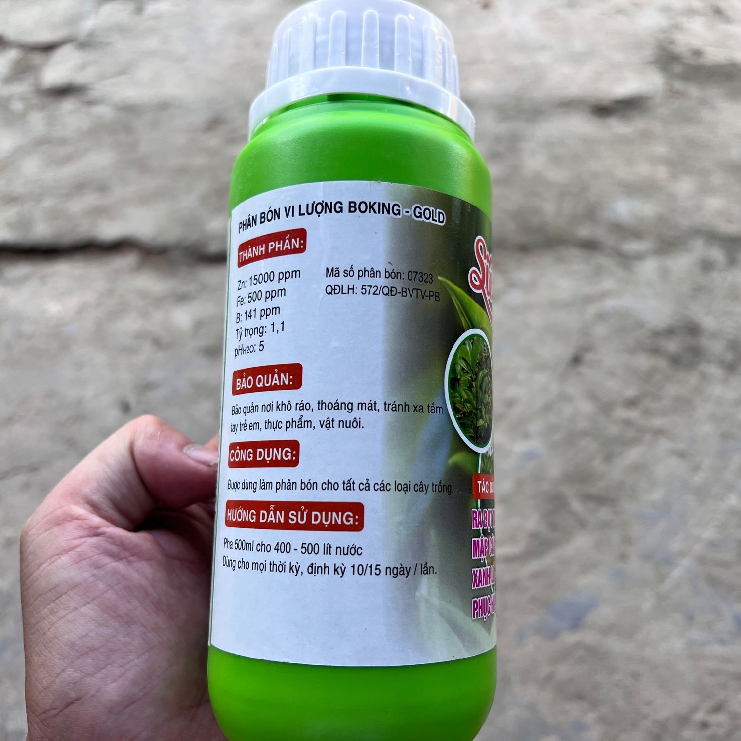 Phân bón siêu bật chồi đâm tược vọt đọt mập thân xanh lá (500ml)