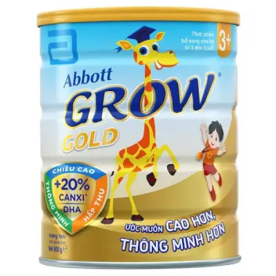 [CHÍNH HÃNG] Abbot Bột Grow Gold 3+ Loại 900g