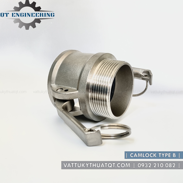 Khớp nối nhanh Camlock INOX 304 Kiểu B | DN65,DN80 (phi 76,90) [VATTUKYTHUATQT.COM]