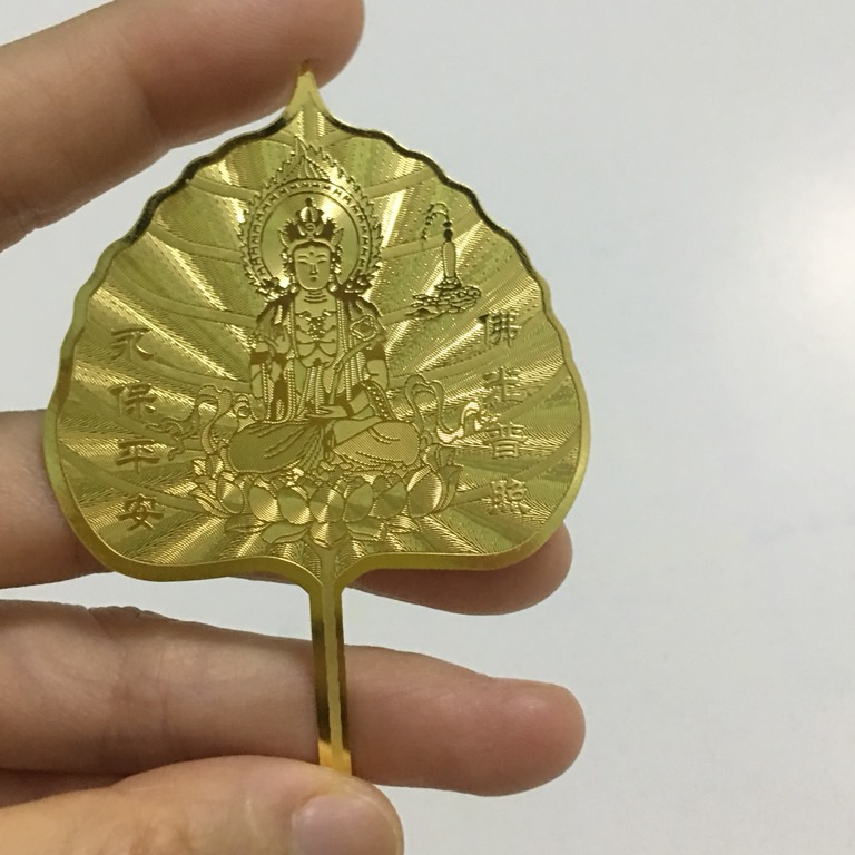 Lá bồ đề Quan Âm tài lộc, may mắn