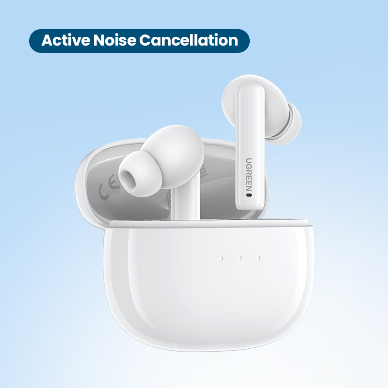 Ugreen hitune T3 ANC không dây TWS Bluetooth 5.2 tai nghe Tai nghe khử tiếng ồn chủ động, Tai nghe nhét tai Mic Điện thoại rảnh tay