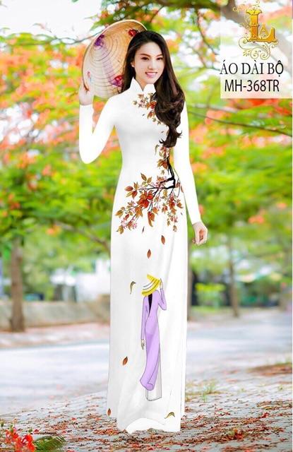 [HCM]Vải áo dài hoa phượng