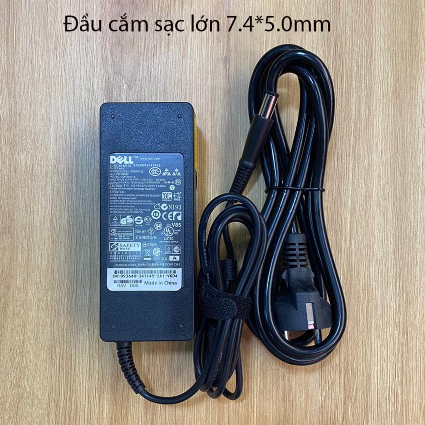 Sạc Laptop Dell 19.5V 4.62A (90w) Chân Kim To Cho E6410 E6420 E6430 E6440 E6510 E6520 E6530 E6540 E7240 E7250 Zin Mới