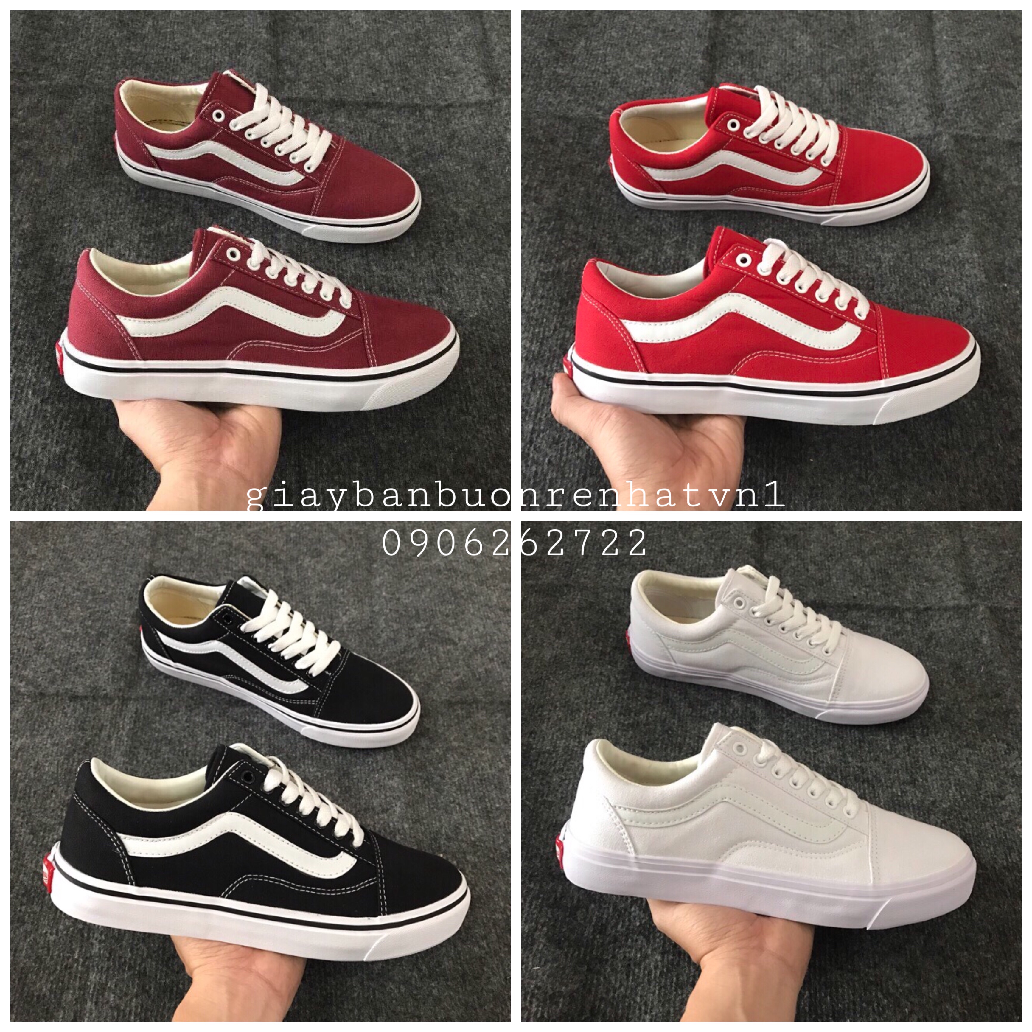 Giày thể thao nam nữ Vans [TẶNG KÈM HỘP+DÂY GIÀY]