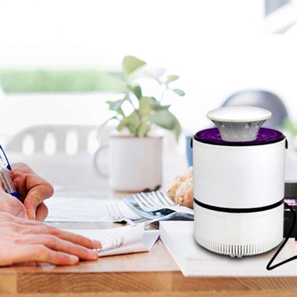 Đèn bắt muỗi hình trụ cao cấp cắm USB mẫu mới