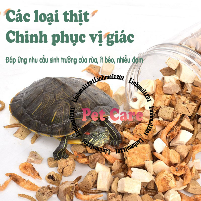 Thức ăn cho rùa thịt tươi đông khô yee