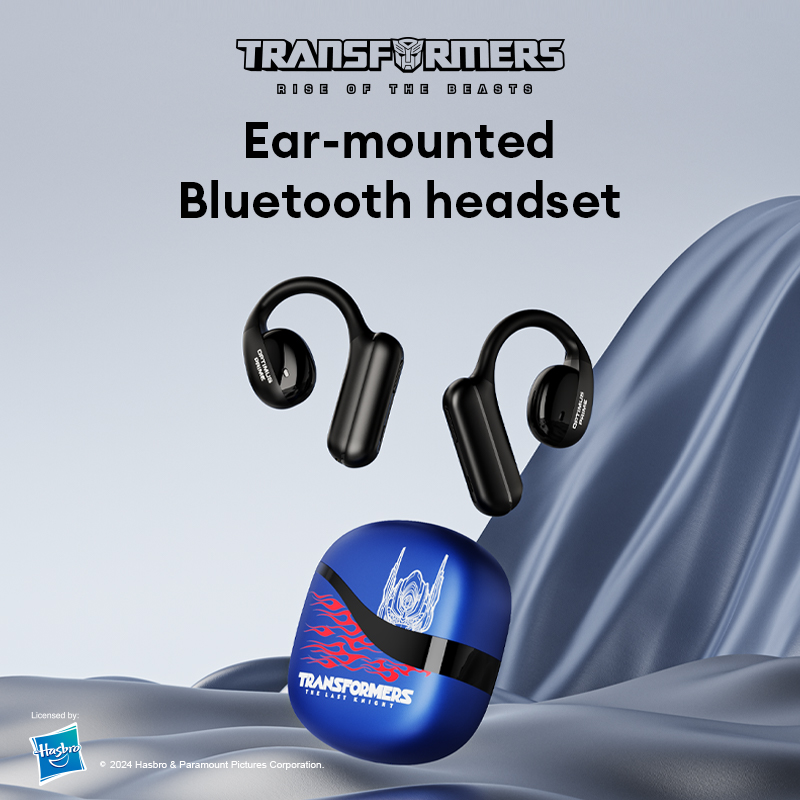 Transformers TF-T21 Wireless Bluetooth Headset Hanging ear type Not in ear Open Bluetooth 5.4 Bone conduction concept Long battery life Call noise reduction