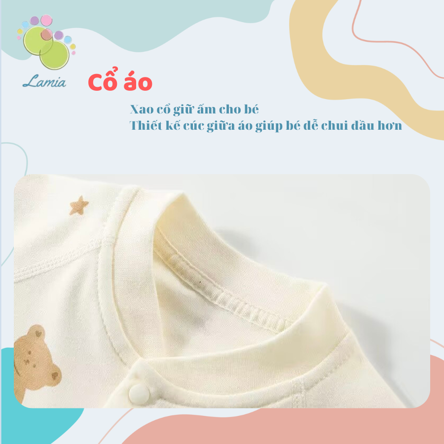 Body Thu Đông Dài Tay Cho Bé Sơ Sinh 𝟏𝟎𝐁𝐃𝐃