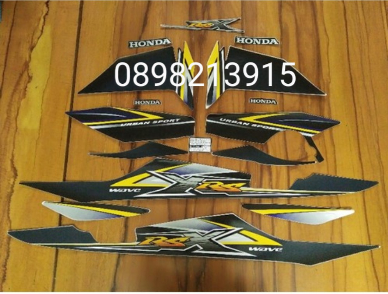 BỘ TEM WAVE RSX 100 ĐỜI 2010 MÀU ĐEN