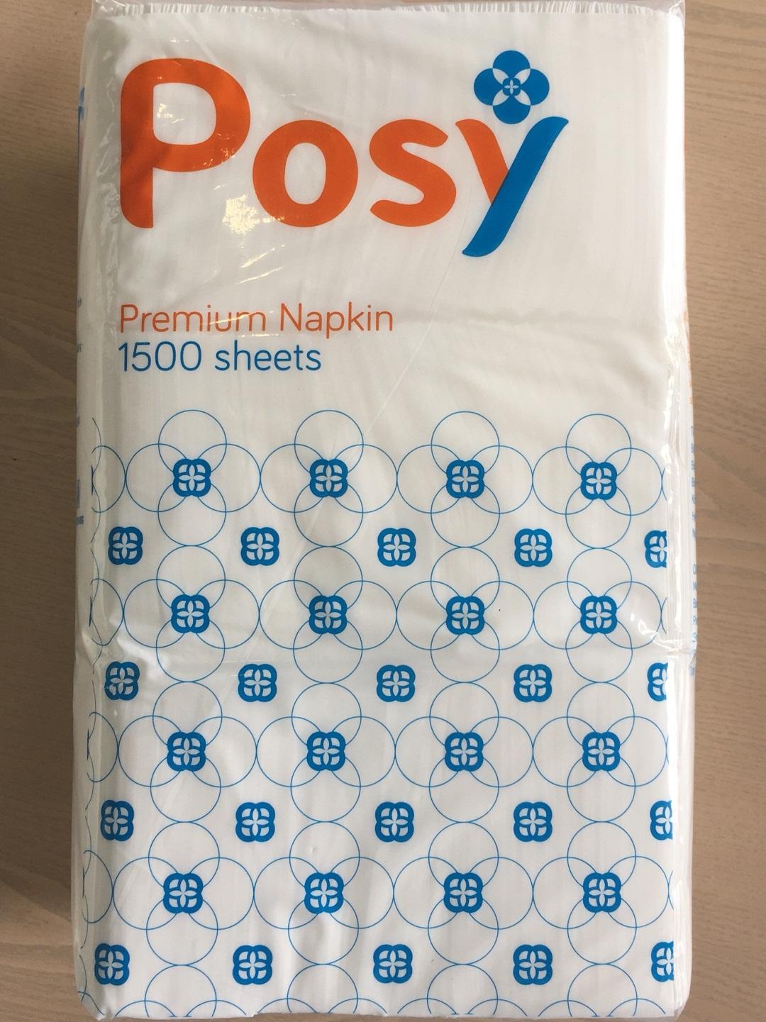 Khăn giấy ăn Posy  2 lớp 1500 miếng/ 1kg ( dạng rút)