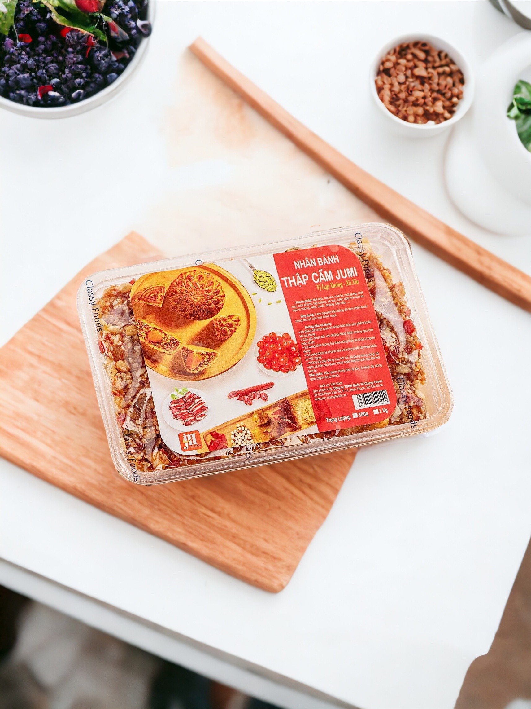 Set nguyên liệu làm nhân bánh trung thu thập cẩm và Nhân bánh Cty CLASSYFOODS