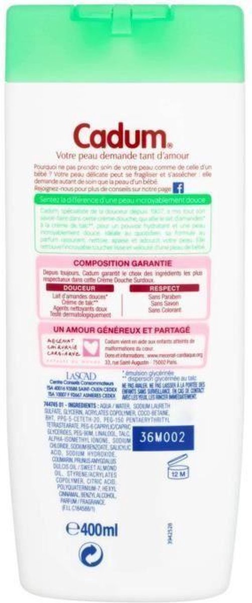 SỮA TẮM CADUM SURDOUX 400ml