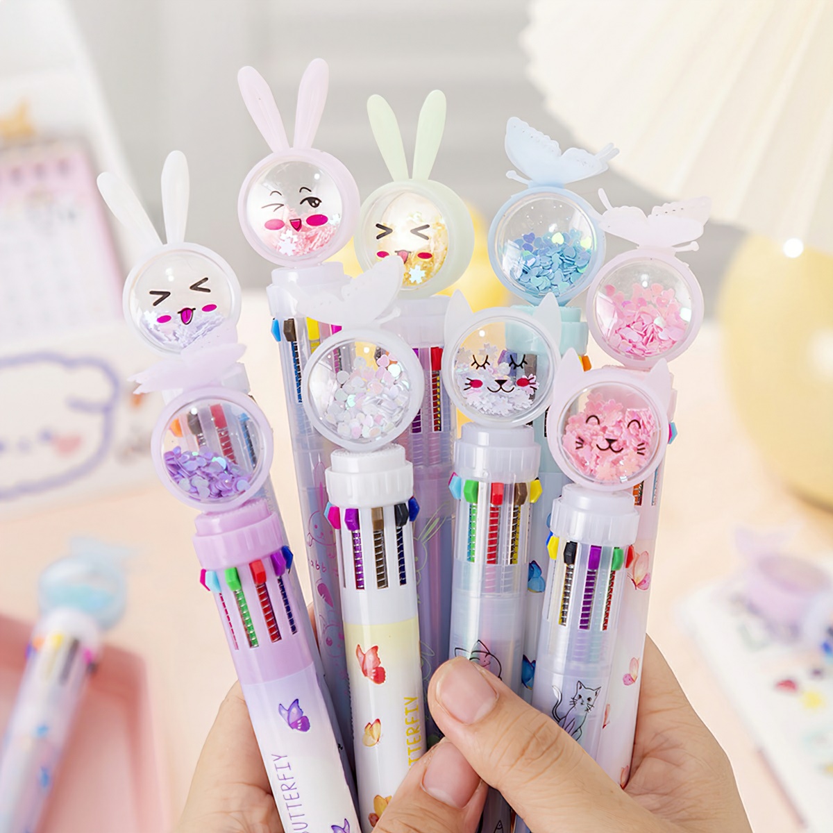 Ballpoint Pen 10 Colors Cute Bear Shape