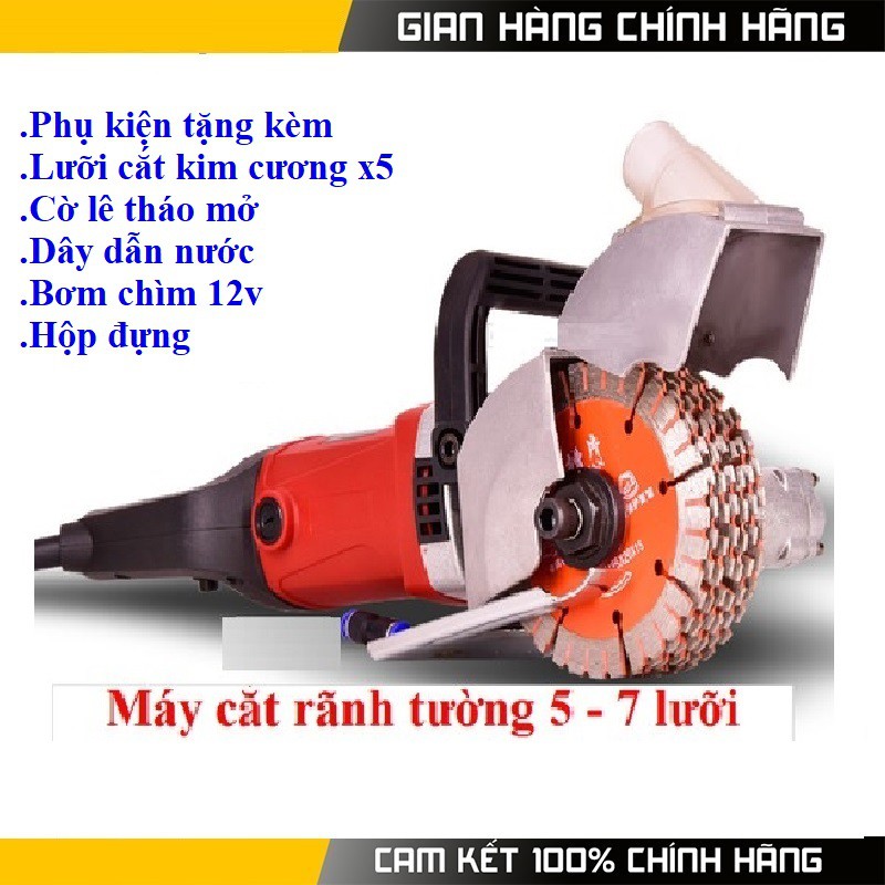 Máy cắt rãnh tường 5 đến 7 lưỡi