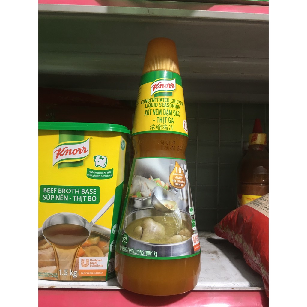 Xốt nêm đậm đặc - thịt gà Knorr 1kg