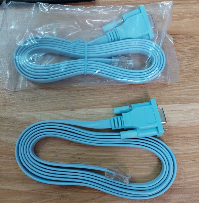 Dây chuyển đổi RS232 to RJ45 1.8m (Xanh)