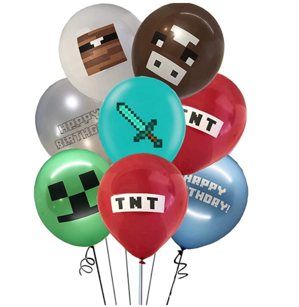 [HCM]Combo 24 bóng bay Minecraft dễ thương
