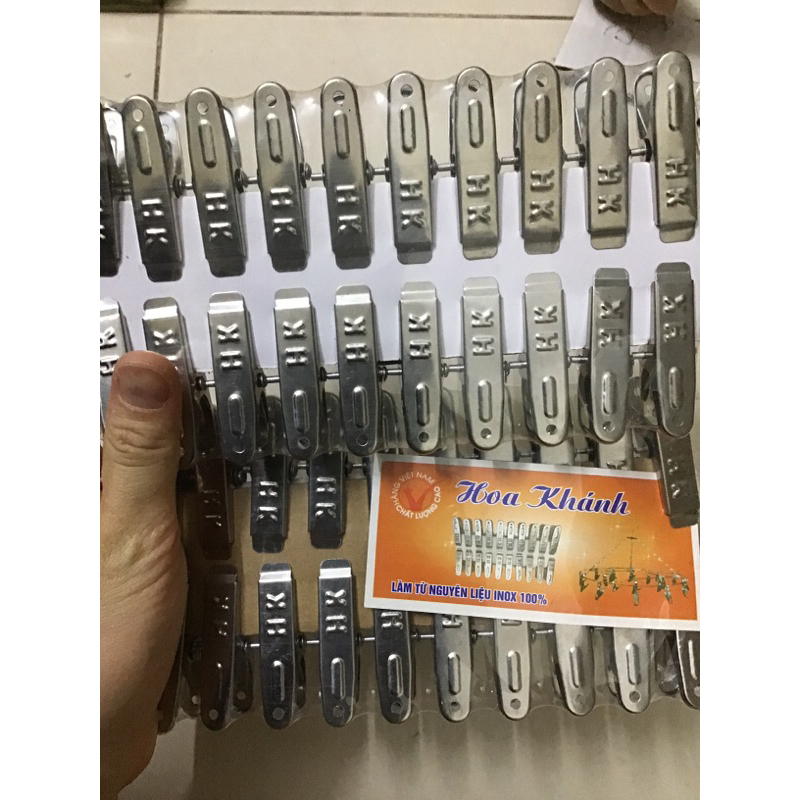 5 Kẹp inox không gỉ - kẹp quần áo inox cao cấp