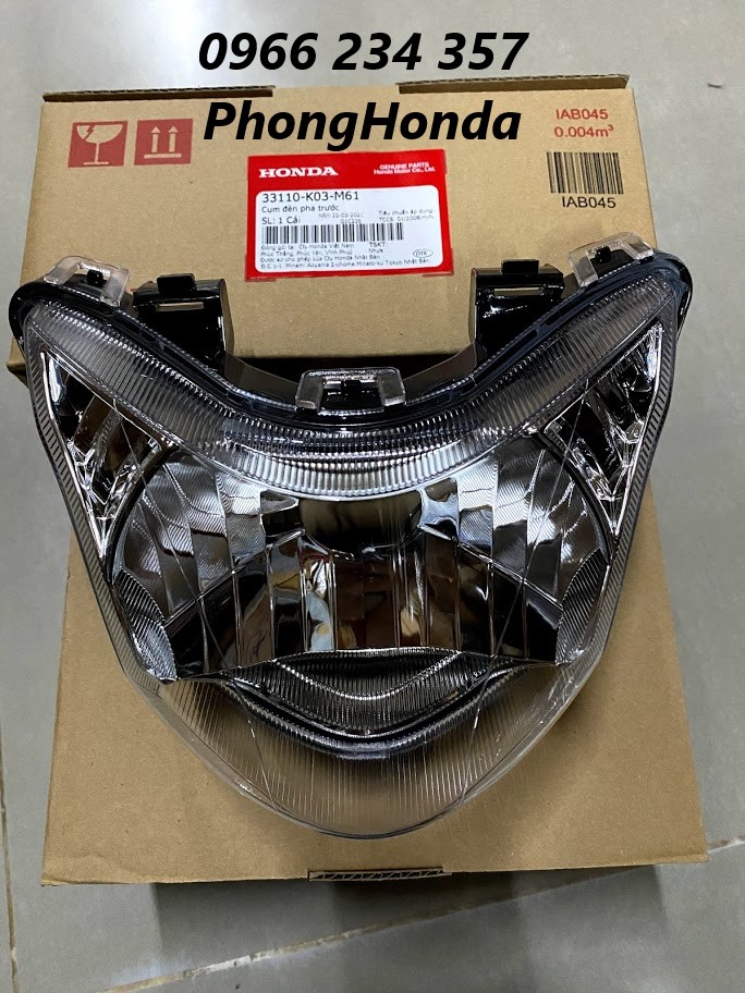 Pha đèn , chóa đèn trước wave rsx 110 2014 - 2022 chính hiệu honda