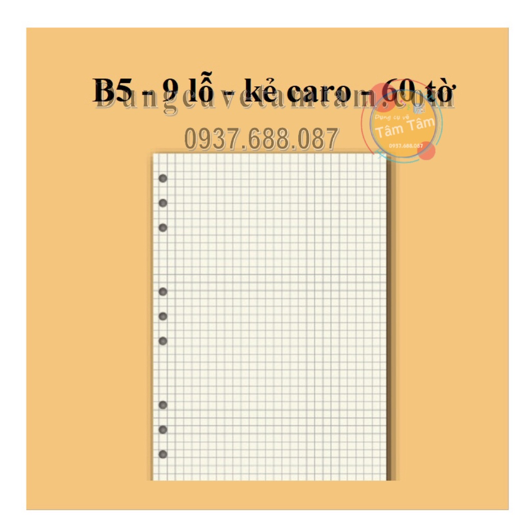 Bìa sổ còng, ruột sổ còng làm sổ planner bullet journal văn phòng phẩm Shop VPP MIAN - VPP - VPP