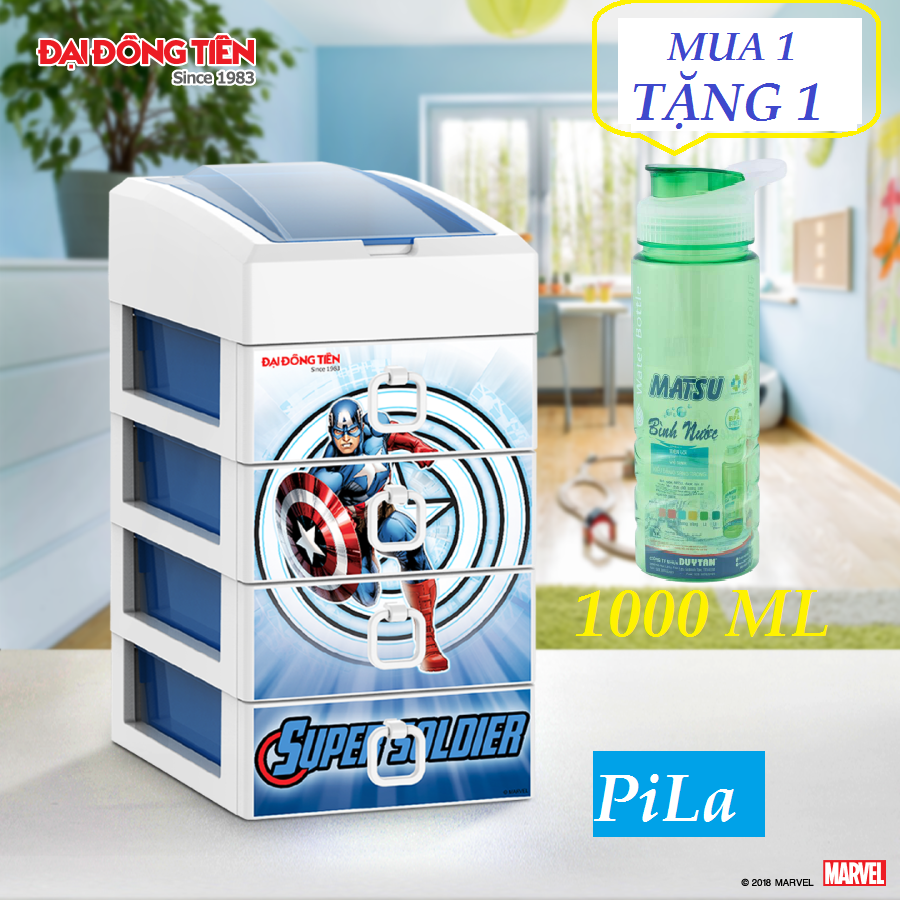 Tủ Nhựa 5 Ngăn Cao Cấp  Siêu Anh Hùng