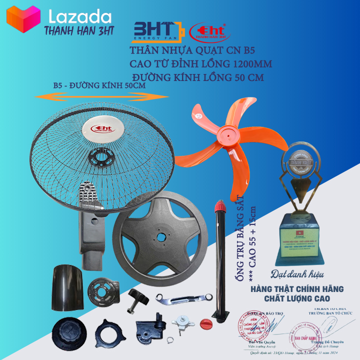 COMBO 5 BỘ * VỎ QUẠT LỠ CÔNG NGHIỆP B3, B4 ,B5