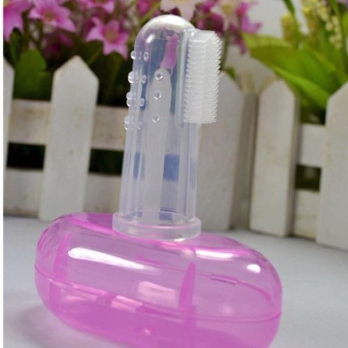 Tưa lưỡi silicon làm sạch răng miệng cho bé