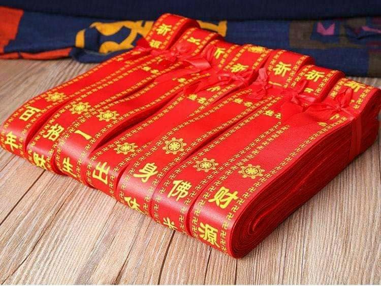 Dây cầu phúc tài lộc 4*90cm vải
