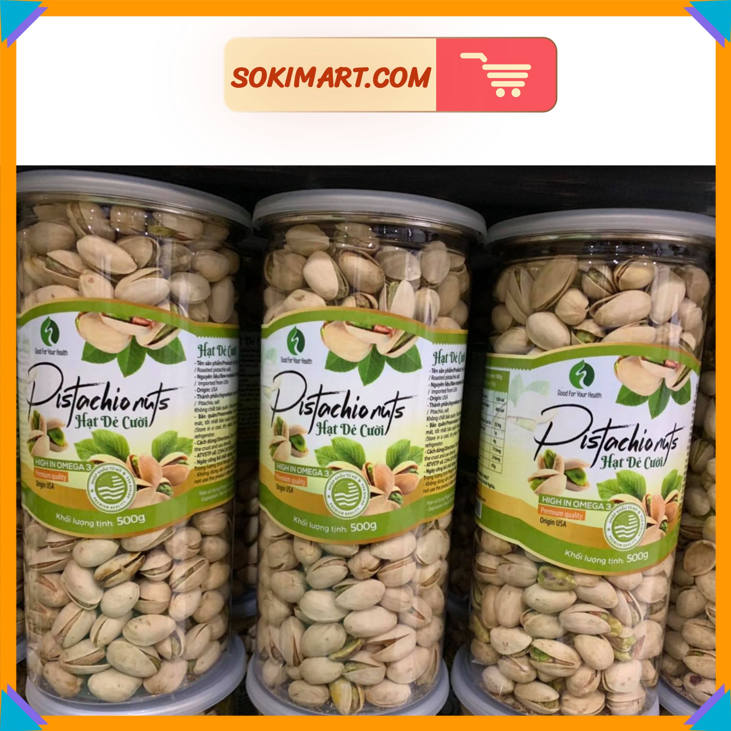 Hạt dẻ cười Mỹ ( ko tẩy trắng) - 500g