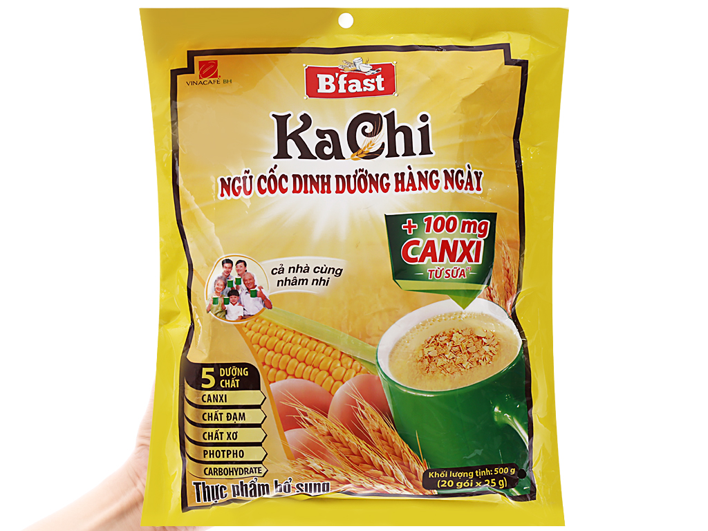 Ngũ cốc dinh dưỡng VinaCafé B'fast bịch 500g