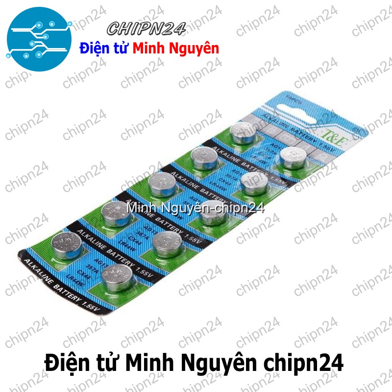 [2 viên] Pin cúc áo AG13 trong vỉ (LR44 LR44H 357A CX44 1.55V) - HH001780