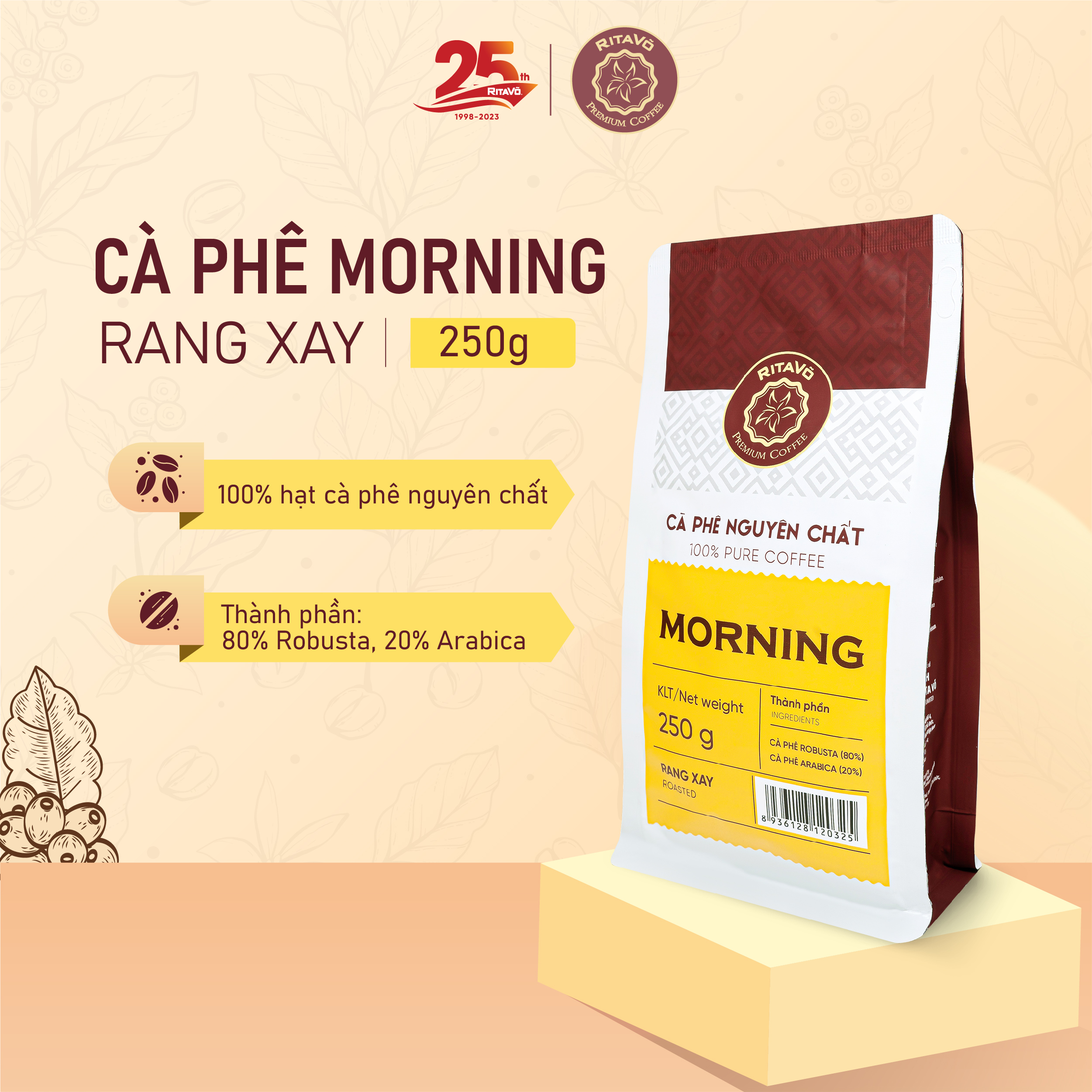 Rita Vo Roasted and Ground Coffee Morning 250g