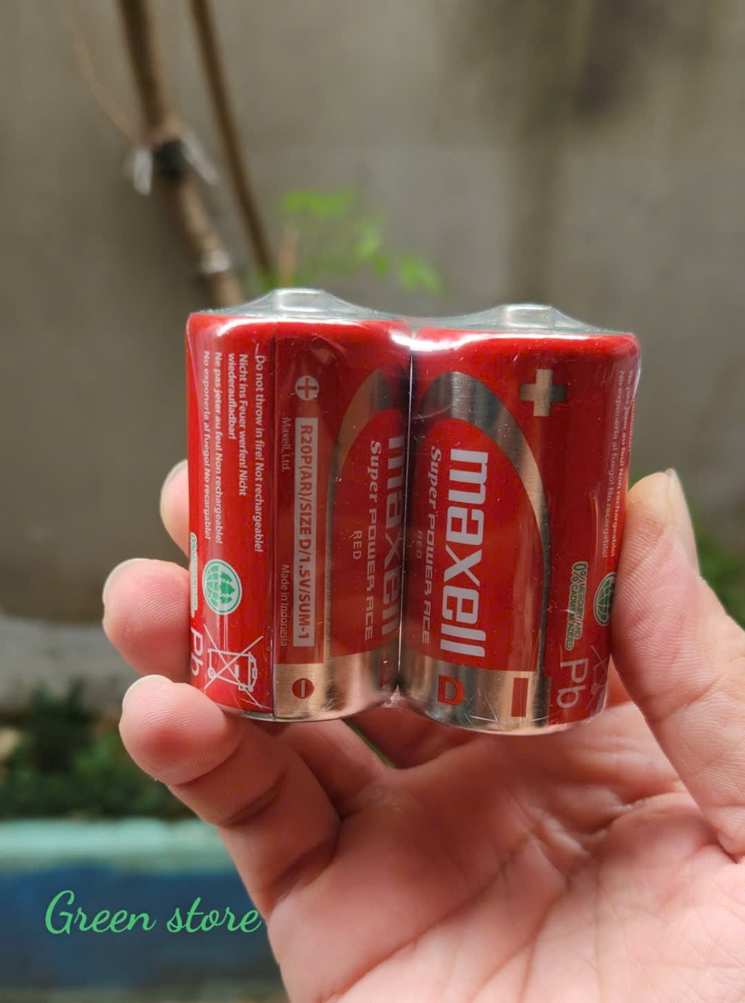 Combo 4 viên đại đỏ Maxell size D 1.5V R20P Nhập Khẩu Indonesia